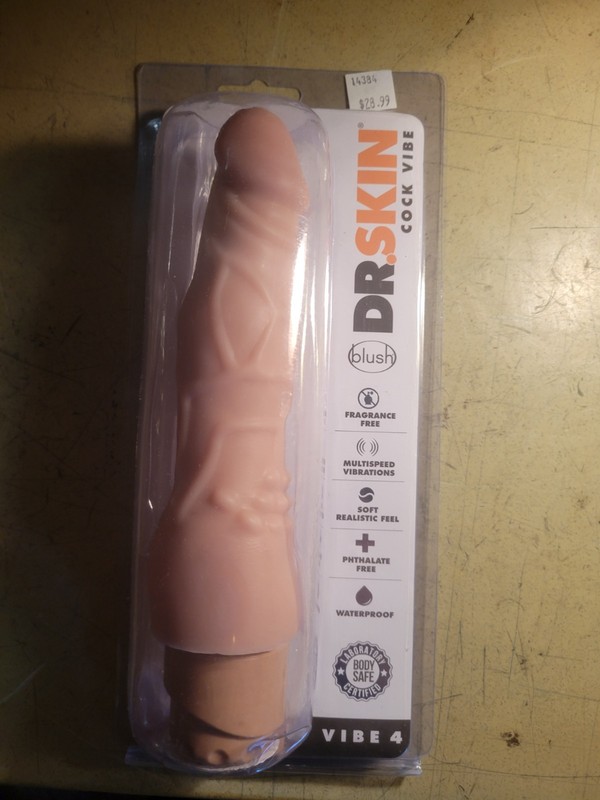 Blush Dr. Skin Cock Vibe #4 – 8&Prime; Realistic Multi Speed Vibrating Dildo – Beige