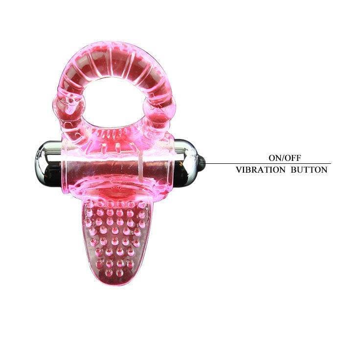Dance - Sweet Pink Vibrating Phallic Ring gallery