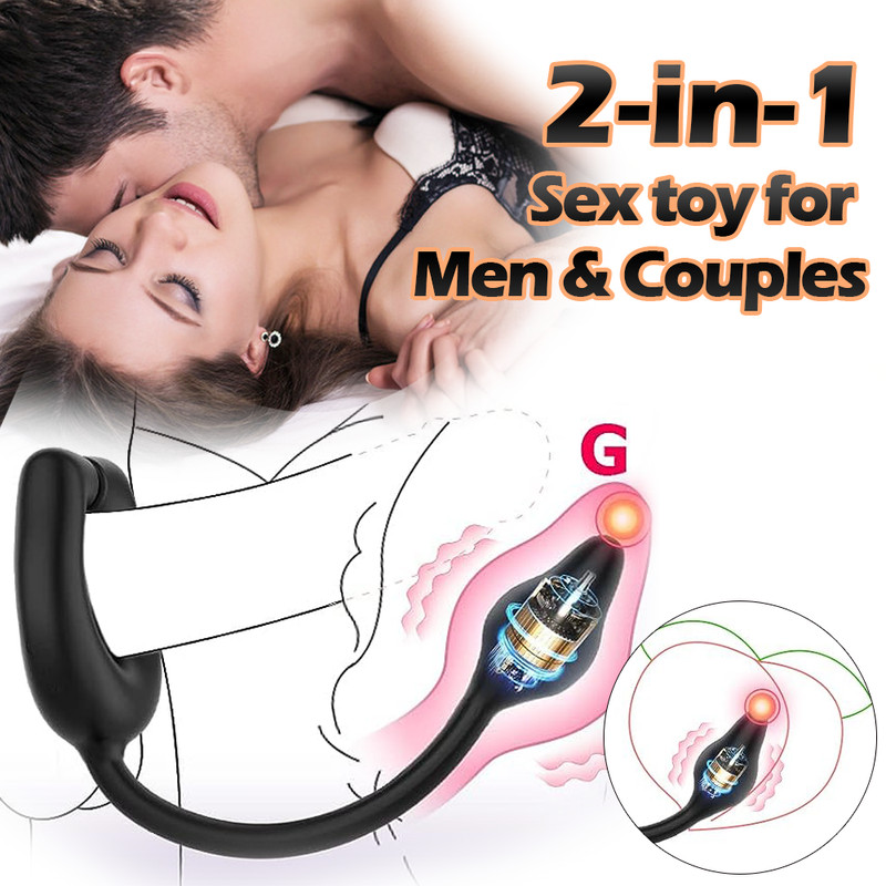 Men Penis Cock Ring Vibrator G-spot Dildo Massager Sex Toys For Women Couples gallery