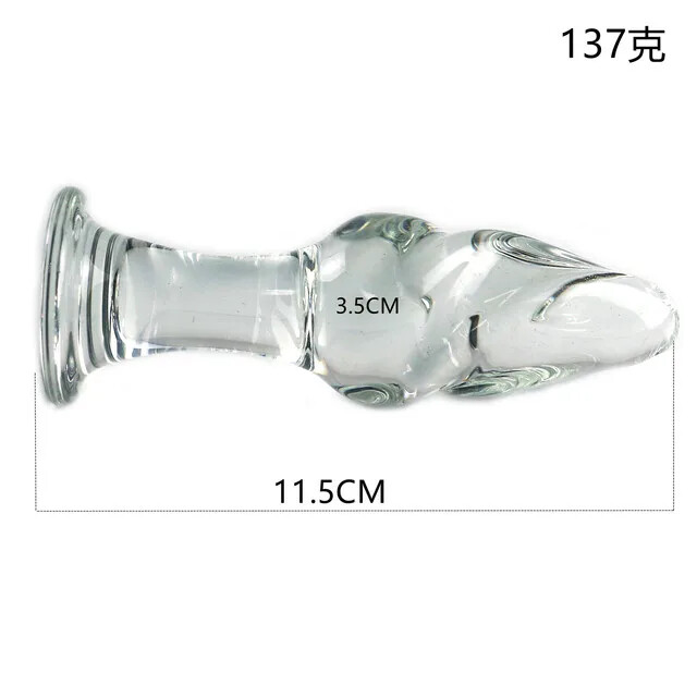 Unisex Transparent Glass Anus Plugs Vagin Masturbation Dildo Plugs Massage gallery