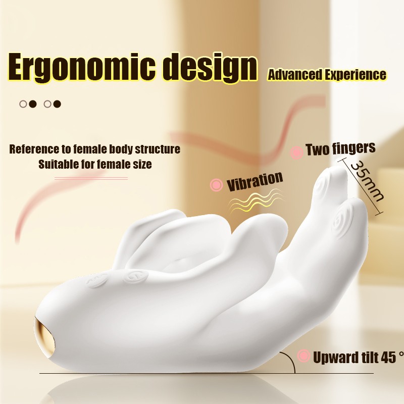 Heating Right Hand Clit Massager G Spot Stimulator Insert Female Vagina Vibrator gallery