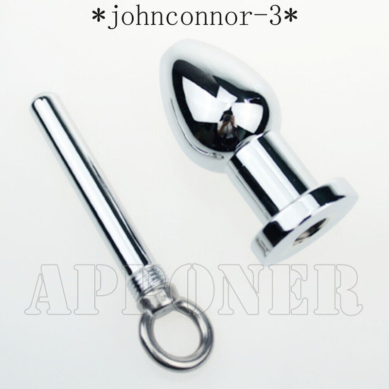 Unisex Anal Cleaning Rinsing Stopper Metal Anal Plug S Size Couples Flirt