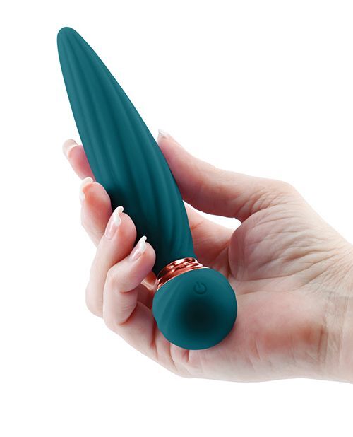 Sugar Pop Twist Bendable Vibe Massage Wand Rechargeable Teal gallery