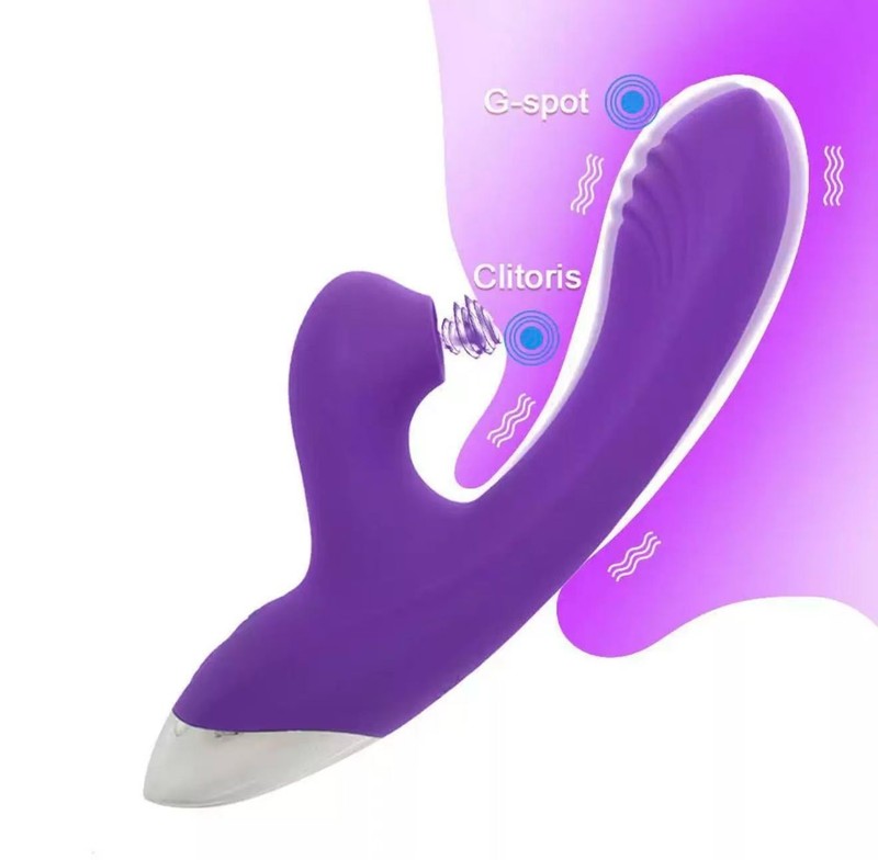 Rabbit vibrator fully automatic telescopic sucking massage stick female sex toy