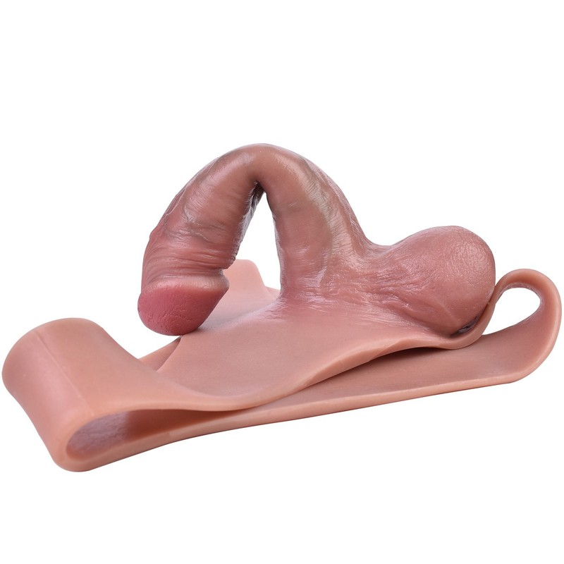 Realistic Silicone Hollow Penis Pants Male Extender&Enlarger Sheath Briefs gallery