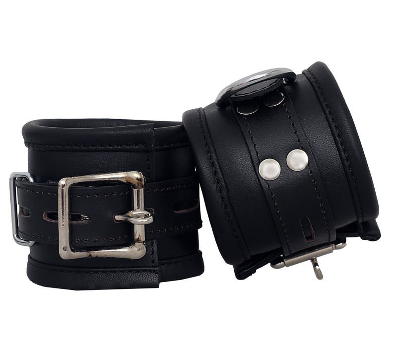 BDSM Wrist Cuffs, Ankle Cuffs Thigh Cuff & Collar Restraint Bondage 7 Pieces Set gallery