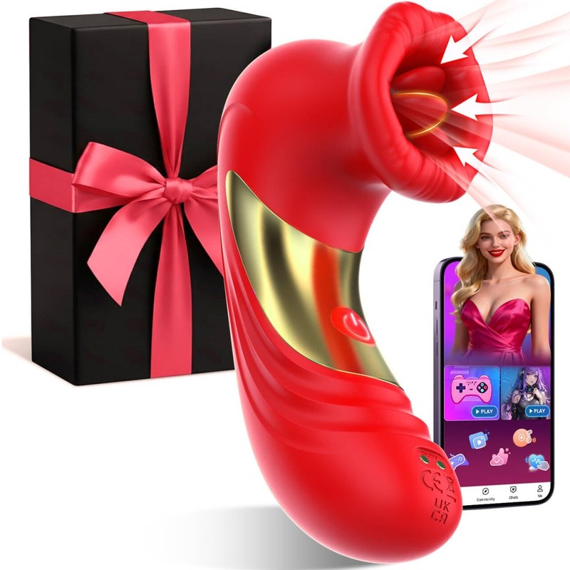 10-speed Red Vibrator G-spot Dildo Clitoral Sucking For Women Sex Toys