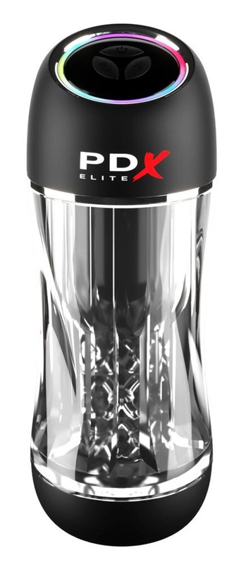 PDX Elite ViewTube Pro See-Thru Vibrating Stroker with Suction Auto Masturbator gallery