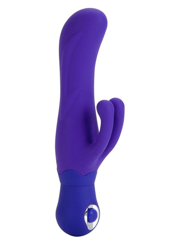 Double Dancer Silicone Rabbit Vibrator - Purple gallery