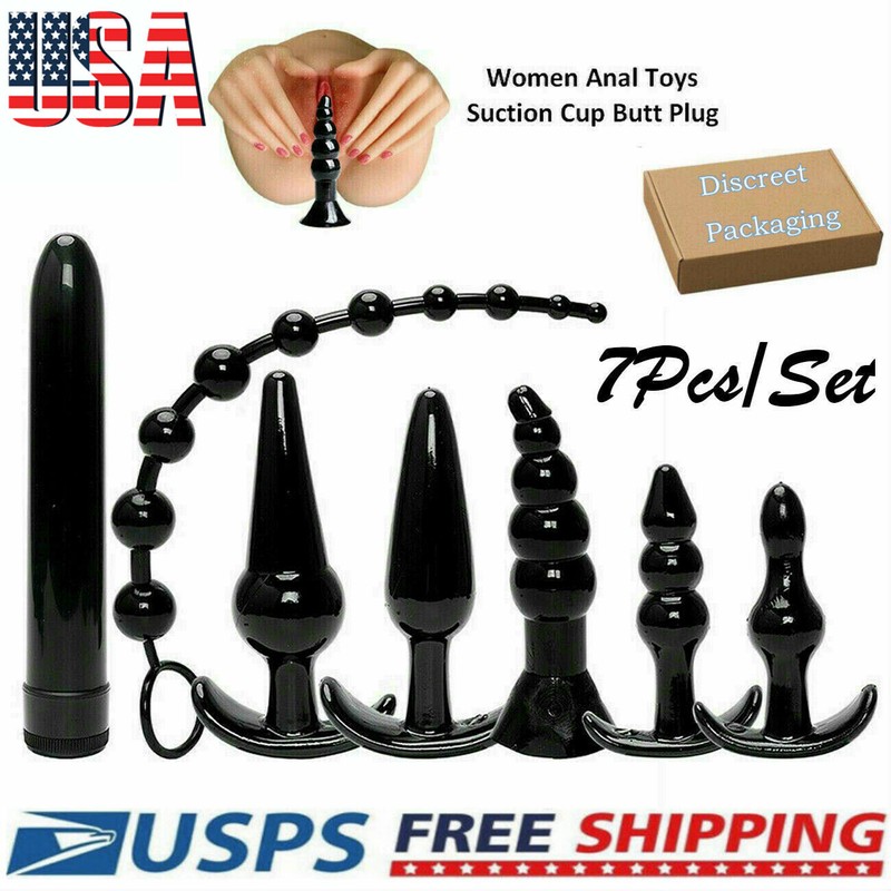 7 Pieces Butt Plug Erotic Sex Anal Massager G-Spot Stimulation Sex Toys
