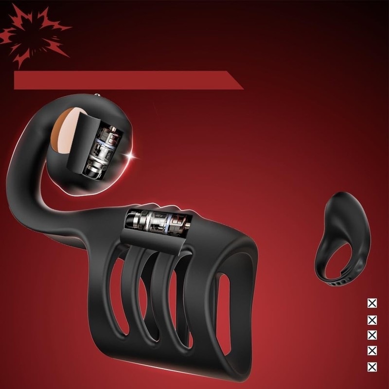 2 in 1 Dual Motor Remote Prostatic Stimulor with 9 Modes for Male Adult Sex Toys gallery