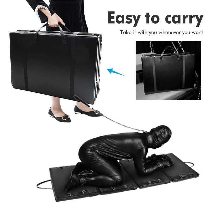 Bondage BDSM Sex Furniture,Leather, Fetish,Portable Collapsible Hand/ Ankle Cuff gallery