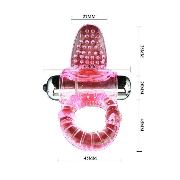 Dance - Sweet Pink Vibrating Phallic Ring gallery