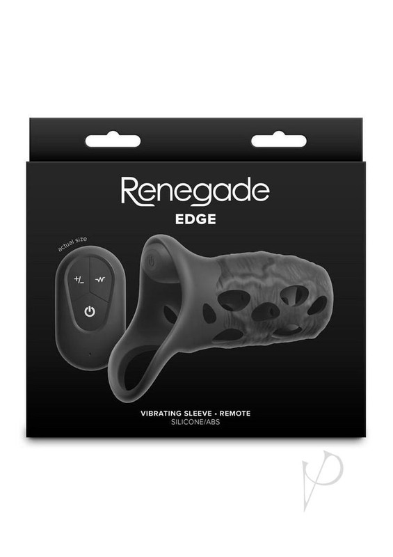 Vibrating Penis Sleeve Remote Control Rechargeable Silicone Black Male Toys