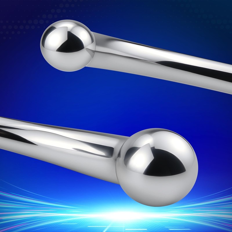 Romi Stainless Steel Anal Sex Toys Butt Plug Gspot Massage DoubleEnded Dildo ... gallery