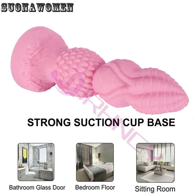 S-XXL Huge Anal Plug Pink Anal Dildos Silicone Butt Plug Sex Toys for Women Men gallery