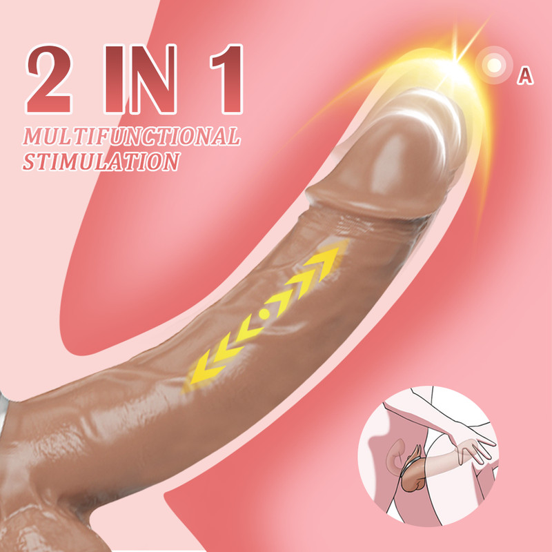 Strapless Strap-on G-spot Vibrator Double Ended Dildo Sex-toys for Lesbian Women gallery