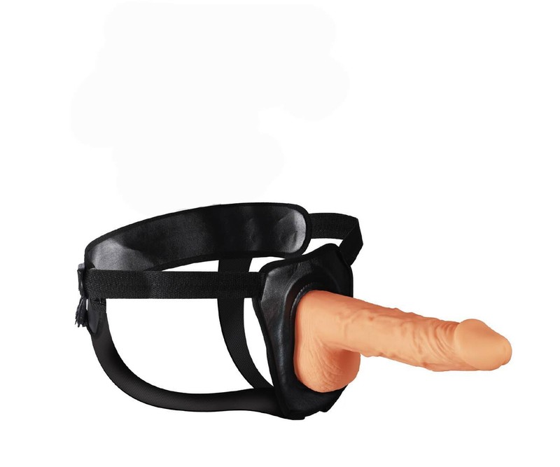 Erection Assistant Adjustable Hollow Strap-On For Him or Her Realistic Dildo