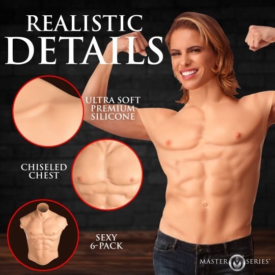 Ripped Silicone Male Chest - Small gallery