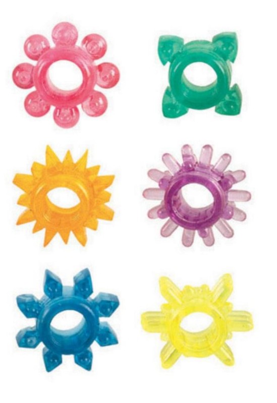 California Exotic Novelties Calexotics Senso 6 Pak Cock Rings, New gallery