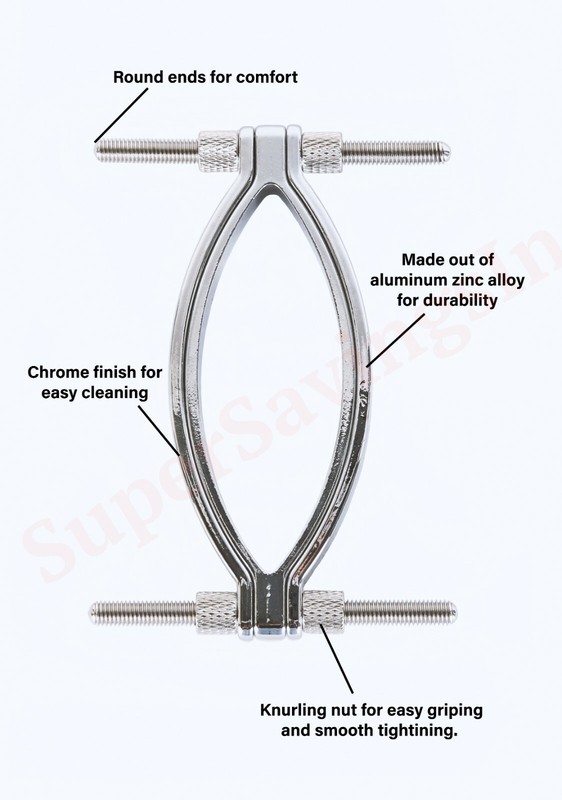 Labia Spreader Strap with Clamp Clip Clitoris Pussy Nipple Clamps Women BDSM