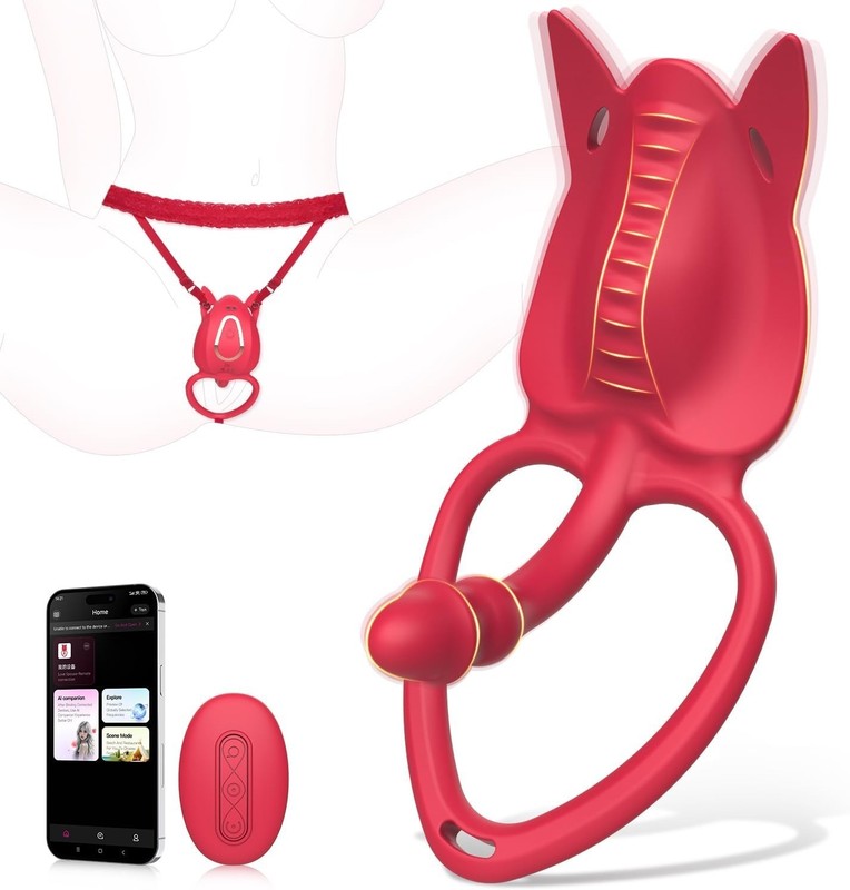 Wearable Vibrator Panties – APP Remote – Couples Clit G-Spot Penis Stim 10 Modes