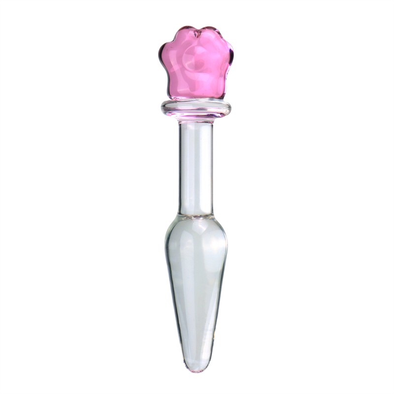 Crystal Glass Anal Butt Plug Massage Stick Beads Vaginal Dilator Dildo Sex Toy