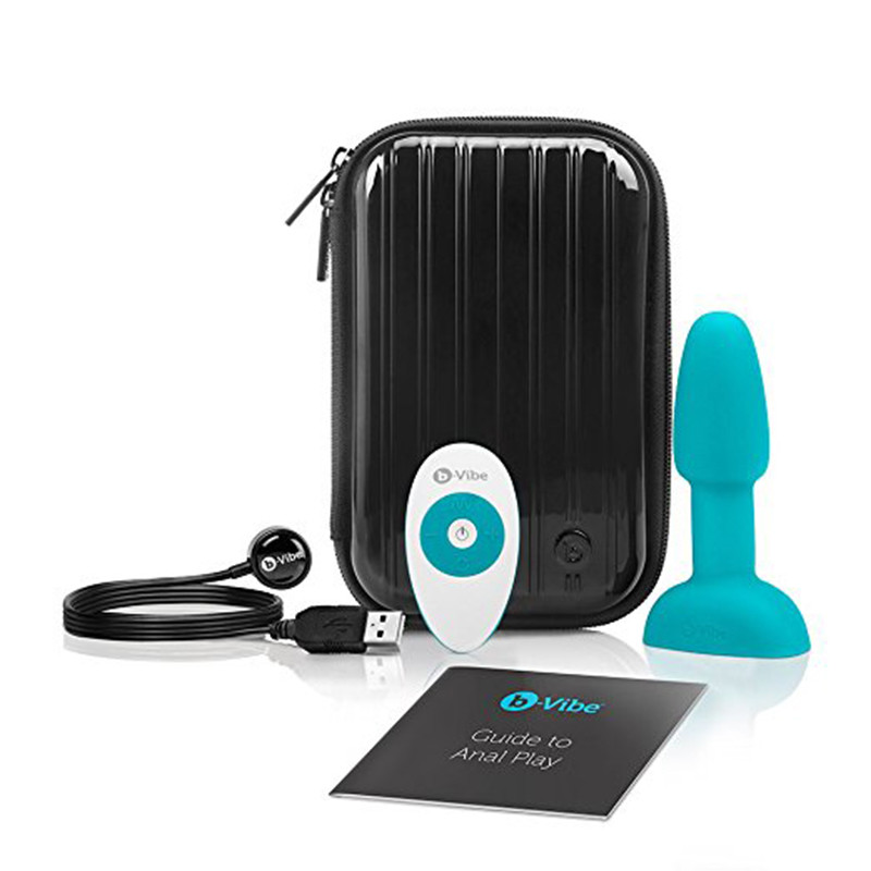 b-Vibe Rimming Petite Teal remote-controlled anal plug Vibrator – USB Recharging