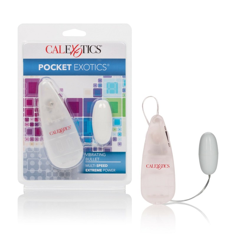 Cal Exotics Pocket Exotics Vibrating Bullet White – Clitoral Egg Vibe