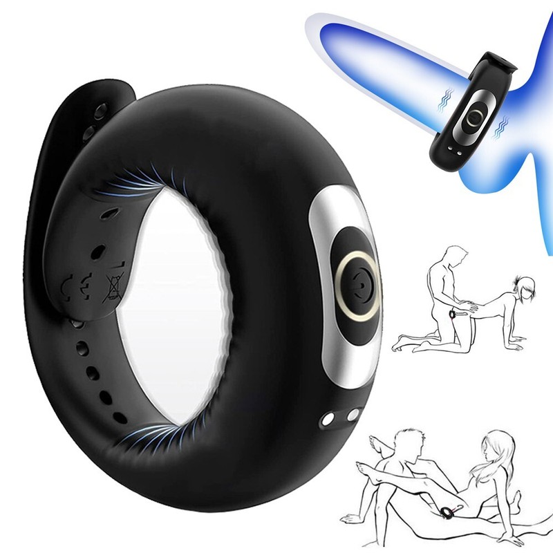 Penis Cock Ring Vibrator G-spot Dildo Massager Sex Toys For Women Men Couples