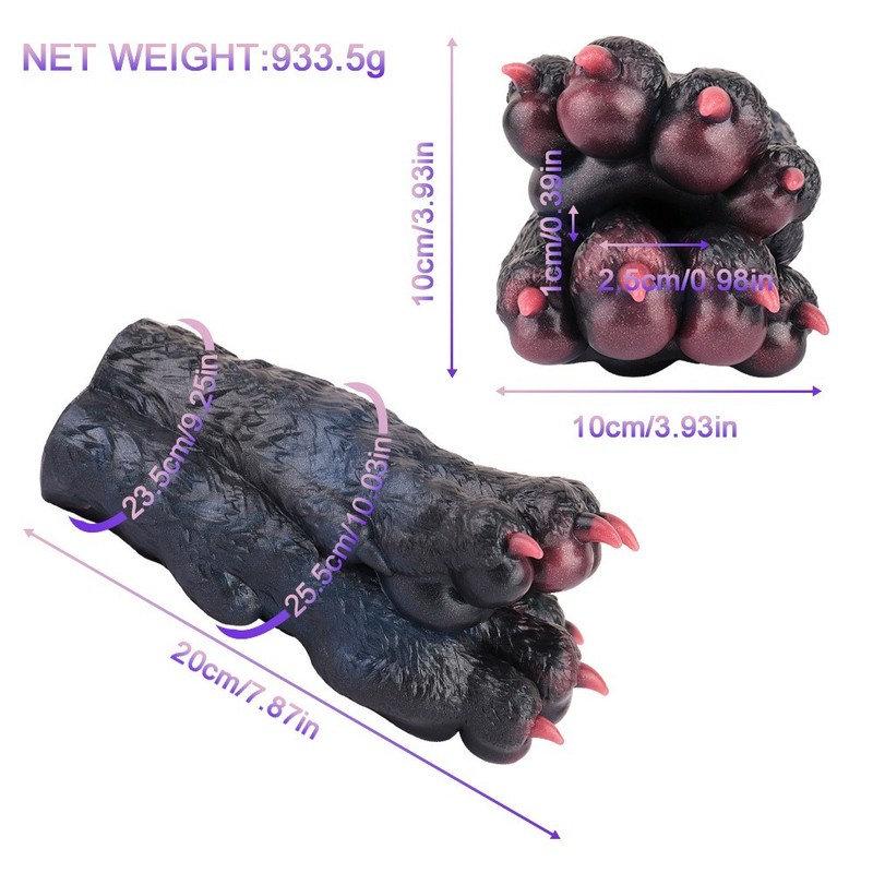 Lifelike Paw Male Sex Toys Fantasy Monster Masturbators Silicone Pocket Pussy gallery