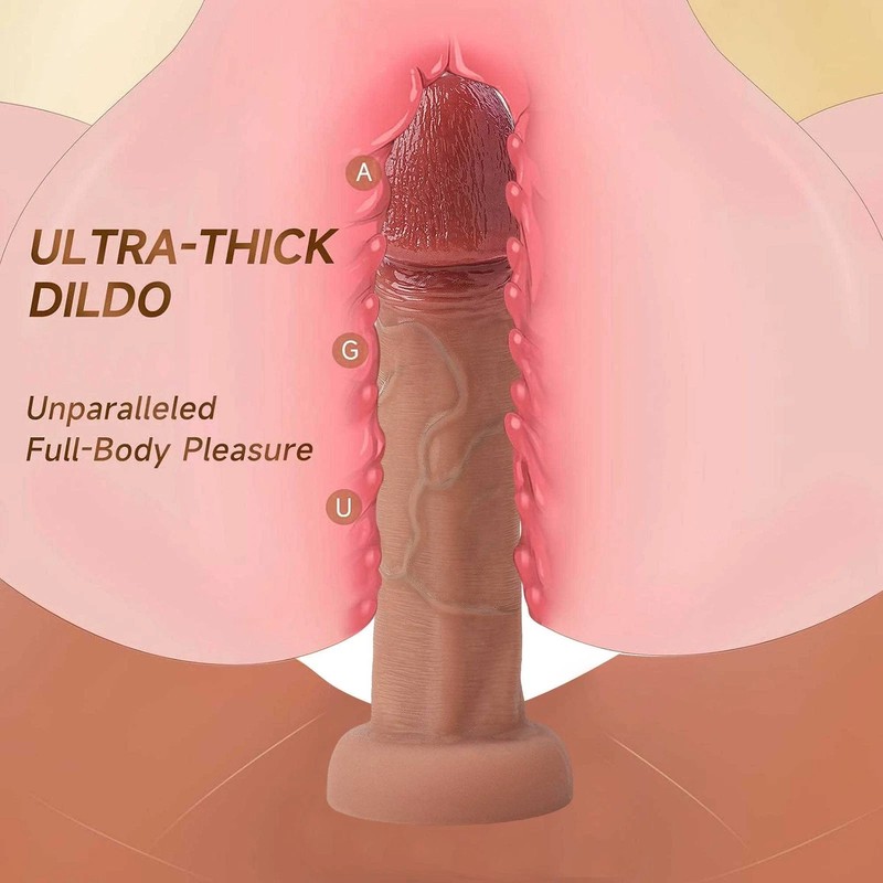 Silicone Big Head Dildo Realistic Penis Sex Toys For Women Men Adult Thick Dong
