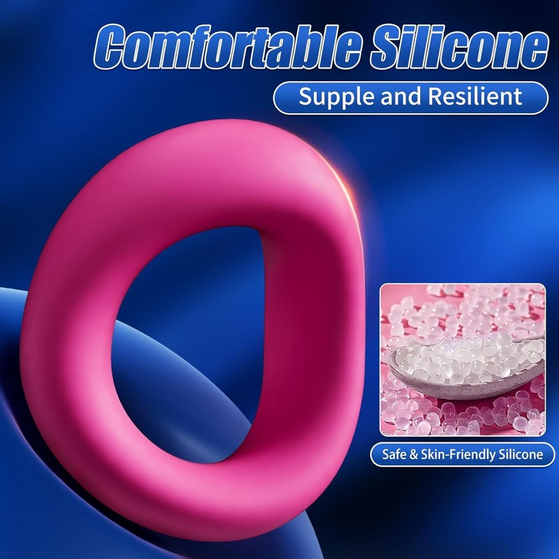 Cockring 3PCS/set Silicone Erection Penis Ball Rings Adjustable Sex Toy For Men gallery