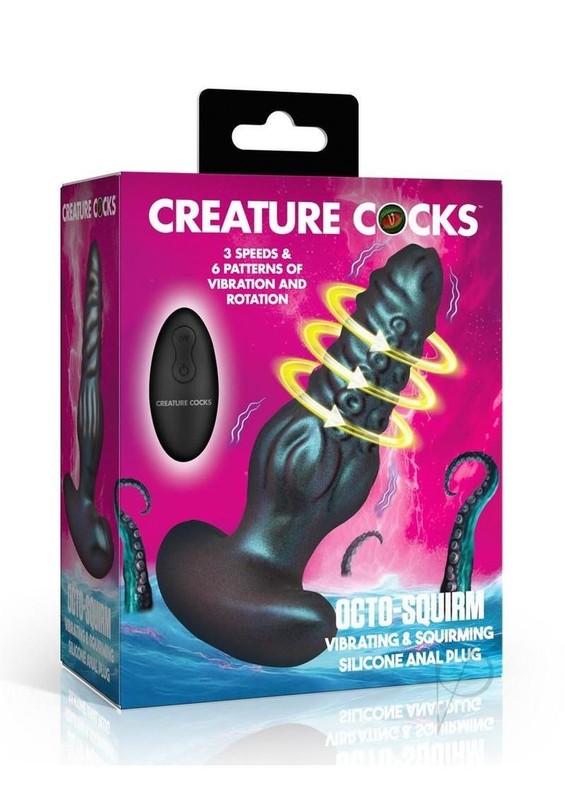 Creature Cocks Octo-Squirm Vibrating and Squirming Rechargeable Silicone Anal