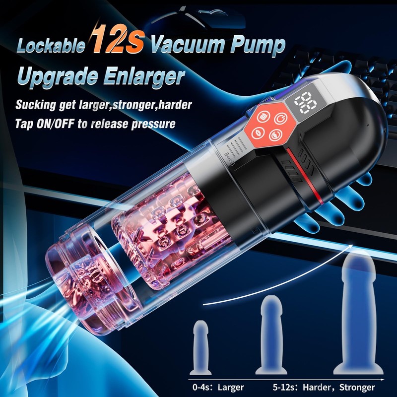 Mrgras Male Masturbator Penis Pump Male Sex Toys for Men with Upgrade 12 S V... gallery