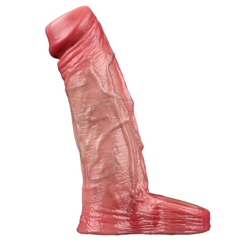 Male Enhancement Sleeve Penis Girth Enlarger Erection Extender Sheath Sex Toys gallery