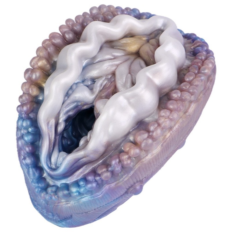 Liquid silicone pearl abalone manual masturbator stroker male sex toy