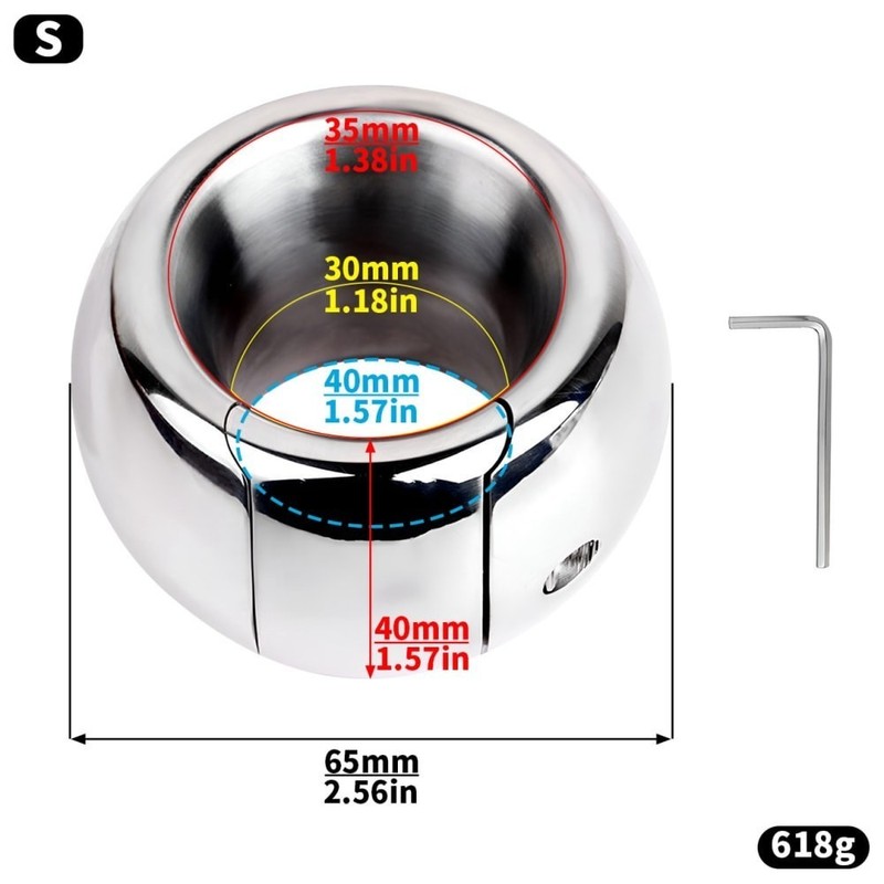 4 Stainless Steel-Glans Stretcher-Ring-Penis Enhancer Delay Ejaculation for Male