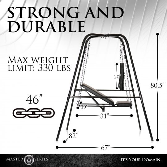 Adjustable Sex Chair with Stand Leather Sex Swing with Stand Heavy Steel Throne gallery