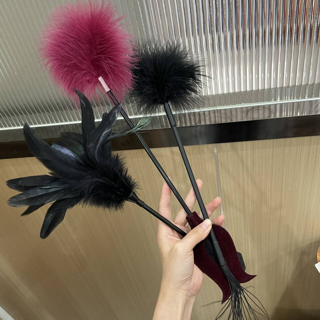 Feather Tickler Whip Erotic Fetish Spanking Paddle Adult Sex Toy Women Men BDSM gallery