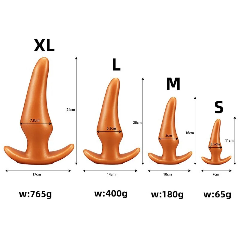 S/M/L/XL Wearable Anal Plug Silicone Huge Butt Plug Anal Training Comfortable