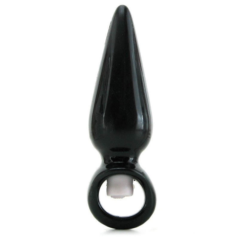 Wet Dreams Mini Pleasure Probe Vibrating Butt Plug Black – Beginner Anal Vibe