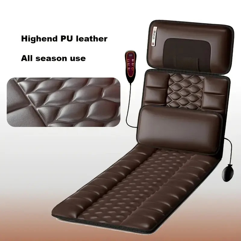 1 Set Of Large Brown Full Body Heating Massagers, 2 Styles Of PU Material, with gallery
