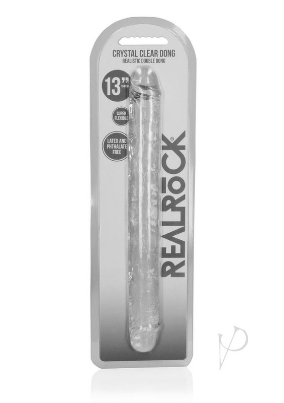 RealRock Crystal Clear Double Dong 13in – Clear