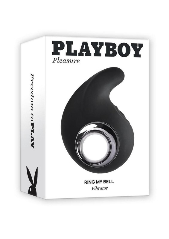 Playboy Ring my Bell Rechargeable Silicone Clitoral Vibrator -Black