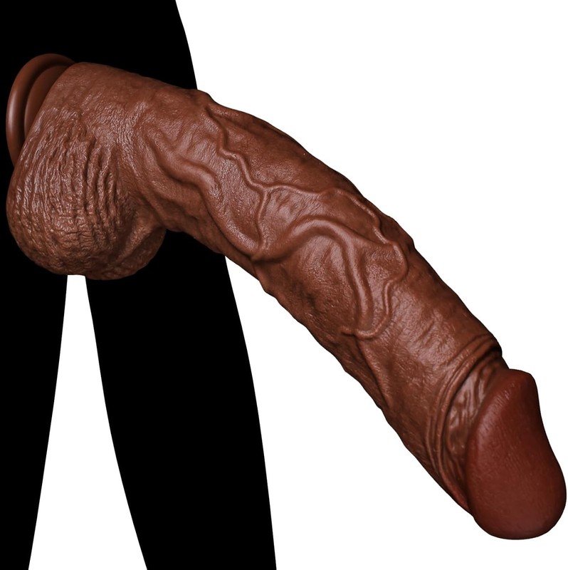 14 in Realistic Big Thick Dildo, 2.9’’ Diameter XXL Anal Plug with Strong Su