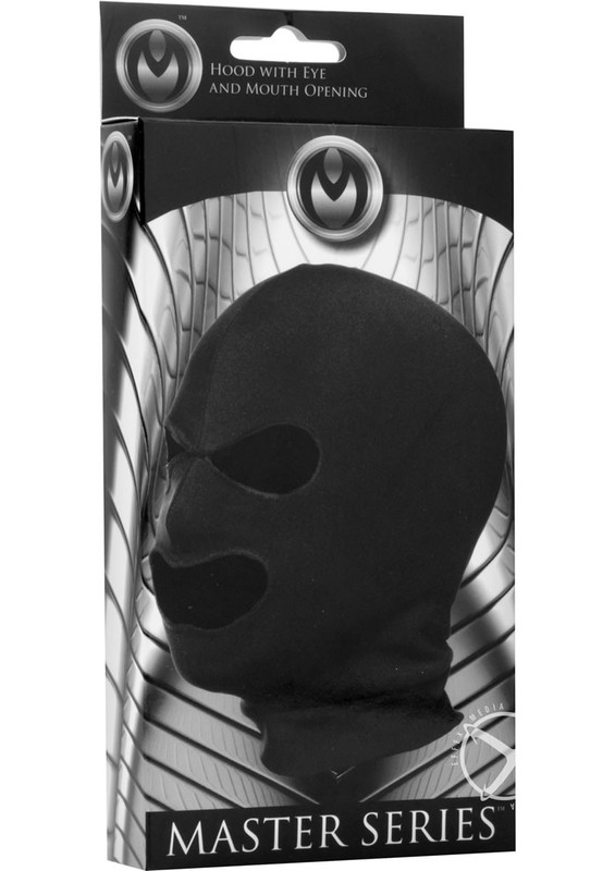 Master Series Spandex Hood with Eye and Mouth Holes – Black