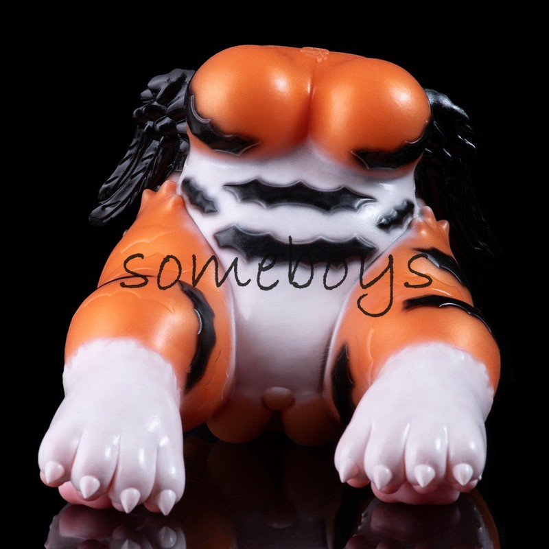 Fantasy Tiger-print Design Silicone Male Masturbator Cup Pussy Men's Stroker gallery