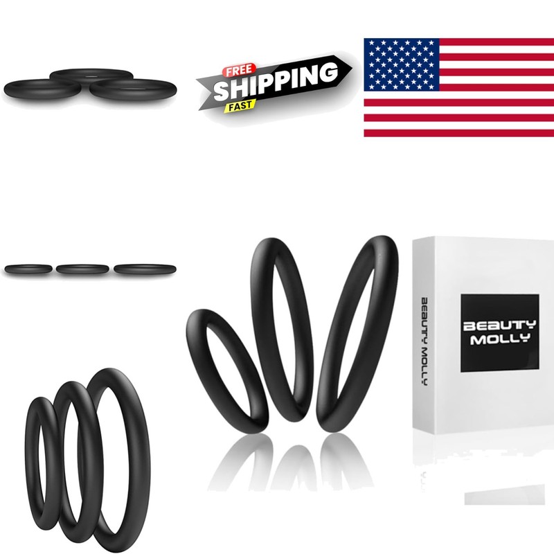Adult Sex Toys Silicone Penis Rings Set Three Sizes for Ultimate Satisfaction