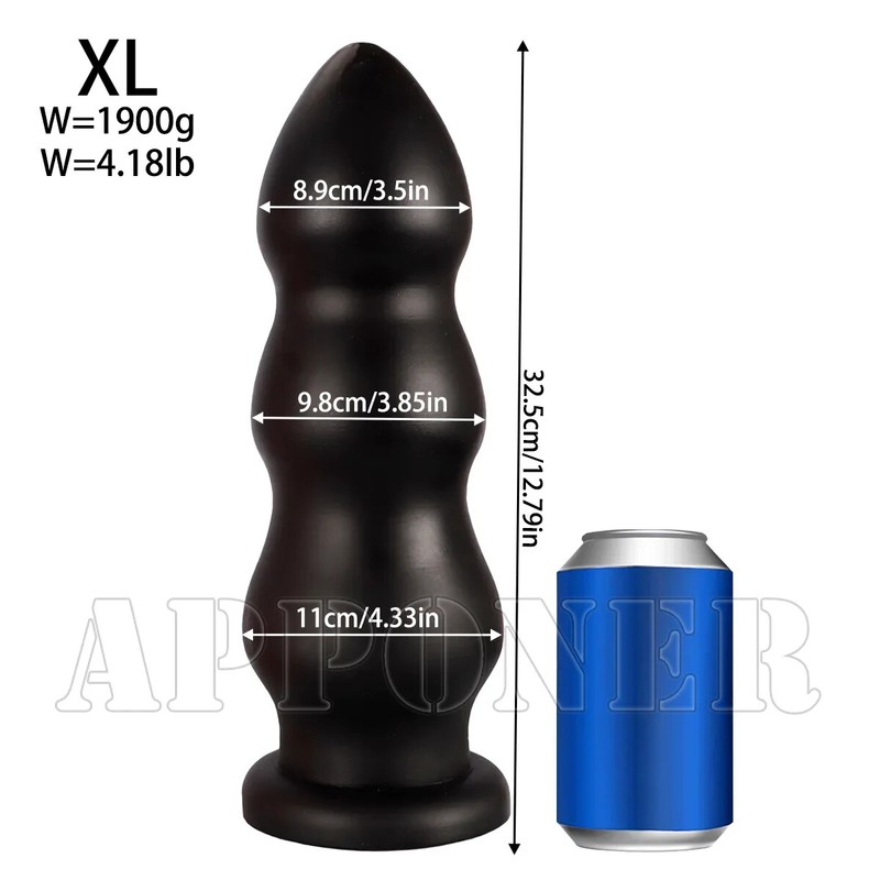 11CM Huge Anal Beads Dilator Butt Plug Suction Cup dildo Prostate Massager Toys gallery
